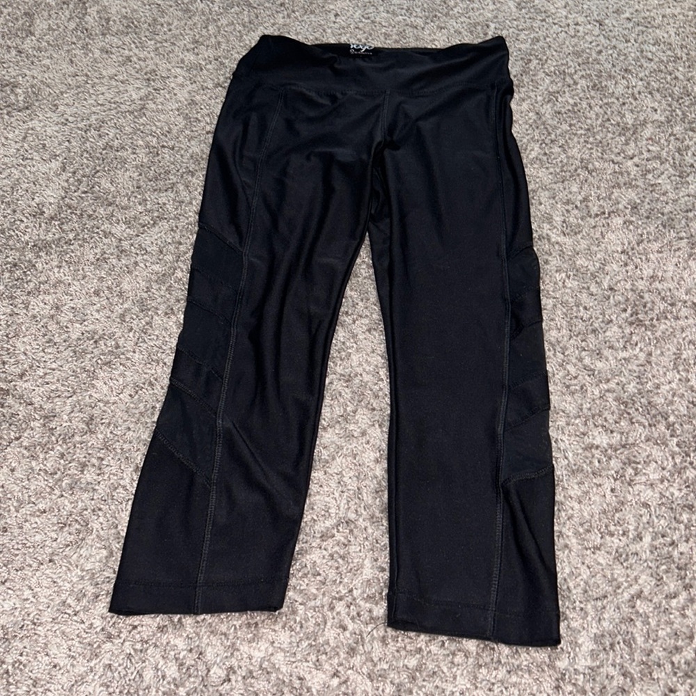 Vogo athletica size small black mesh legging stretchy soft